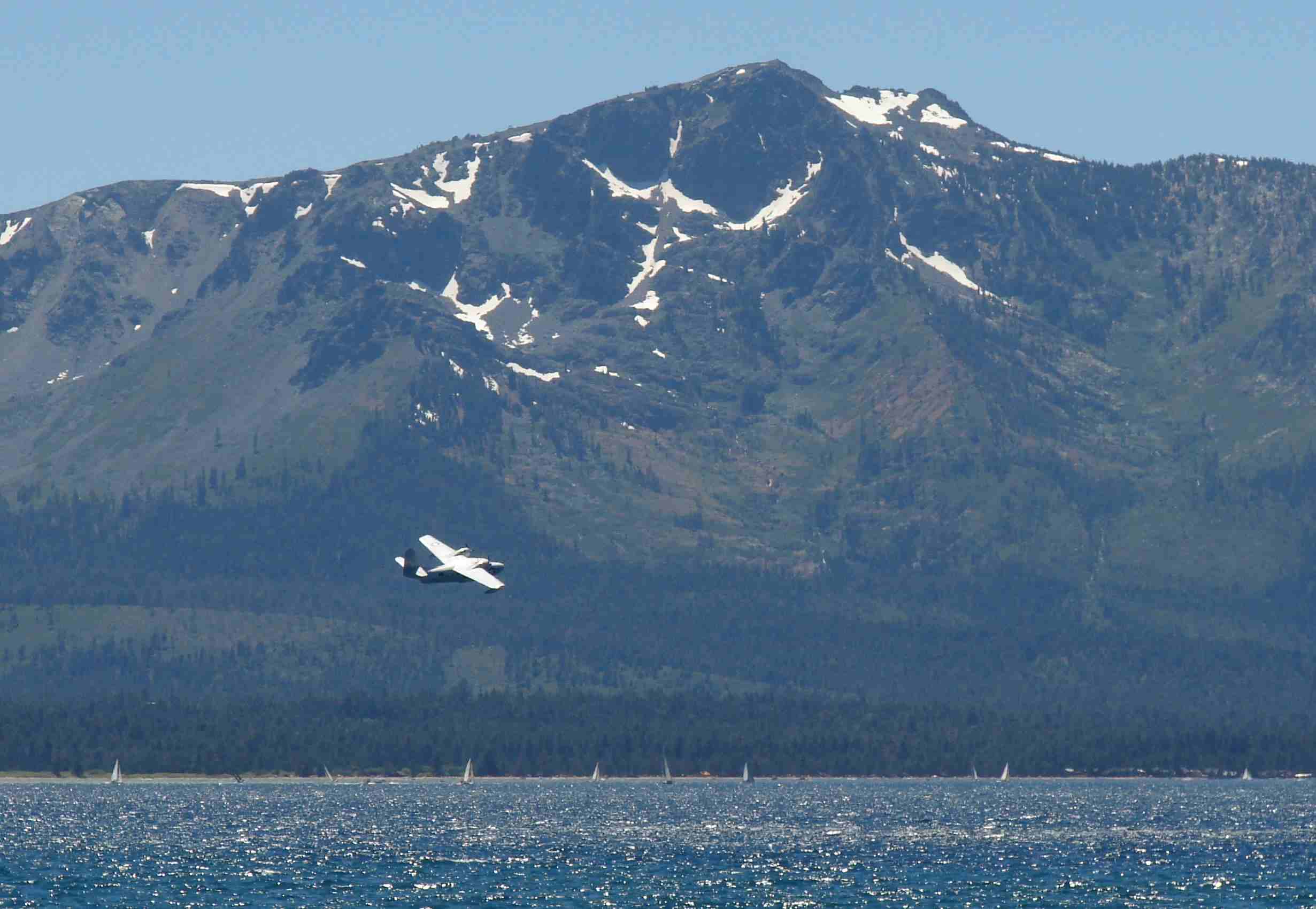 Plane over Tahoe