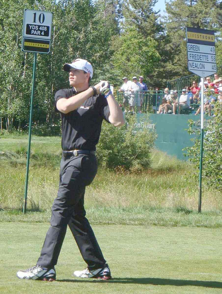 Jimmer Fredette tees off