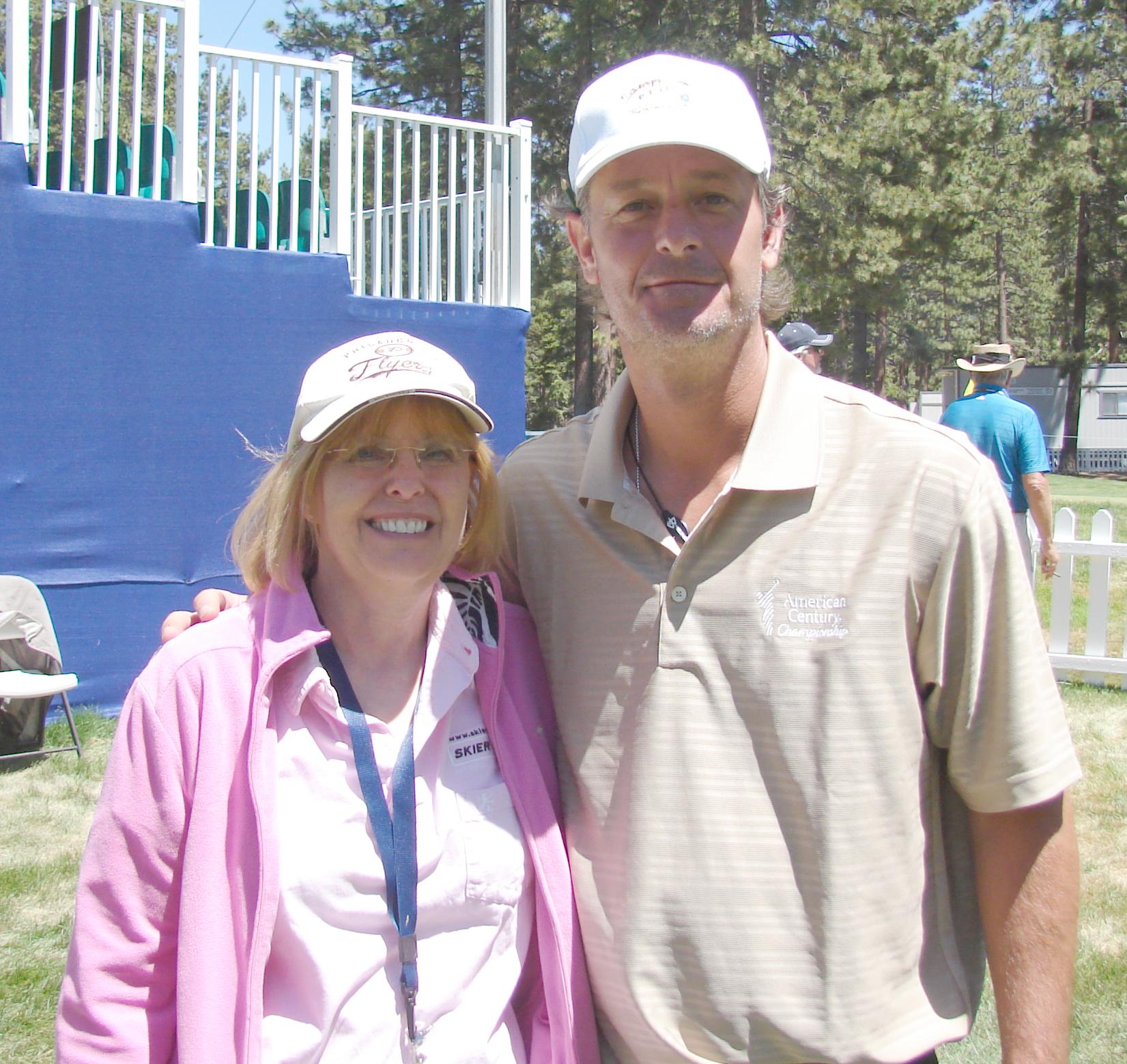 Jamie Moyer with Camp Erin quilter