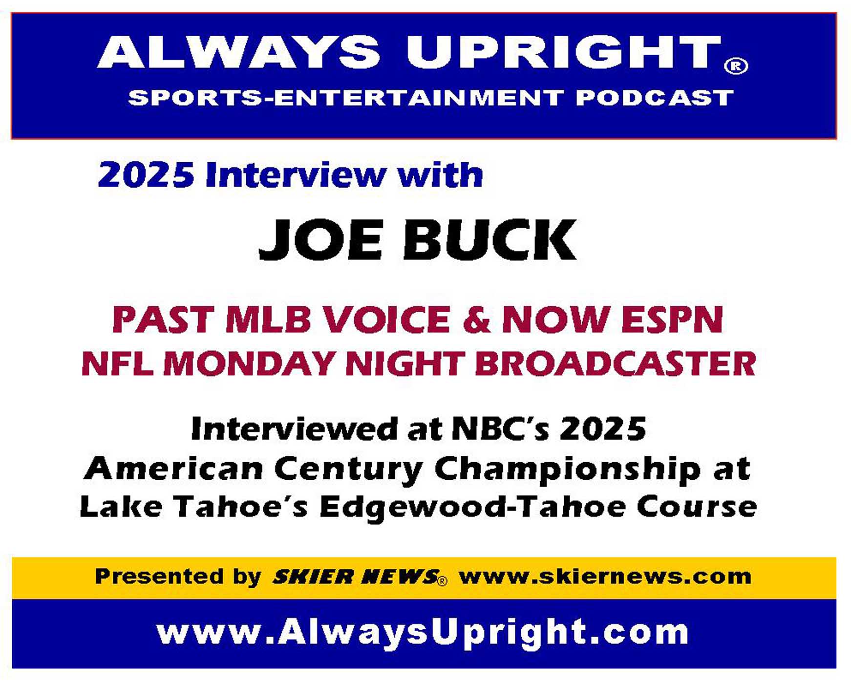 Joe Buck on becoming a top rated MLB & NFL broadcaster