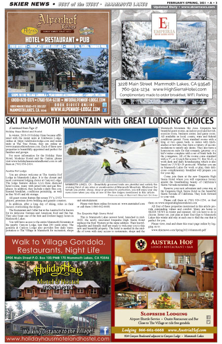 Mammoth Lakes Lodging