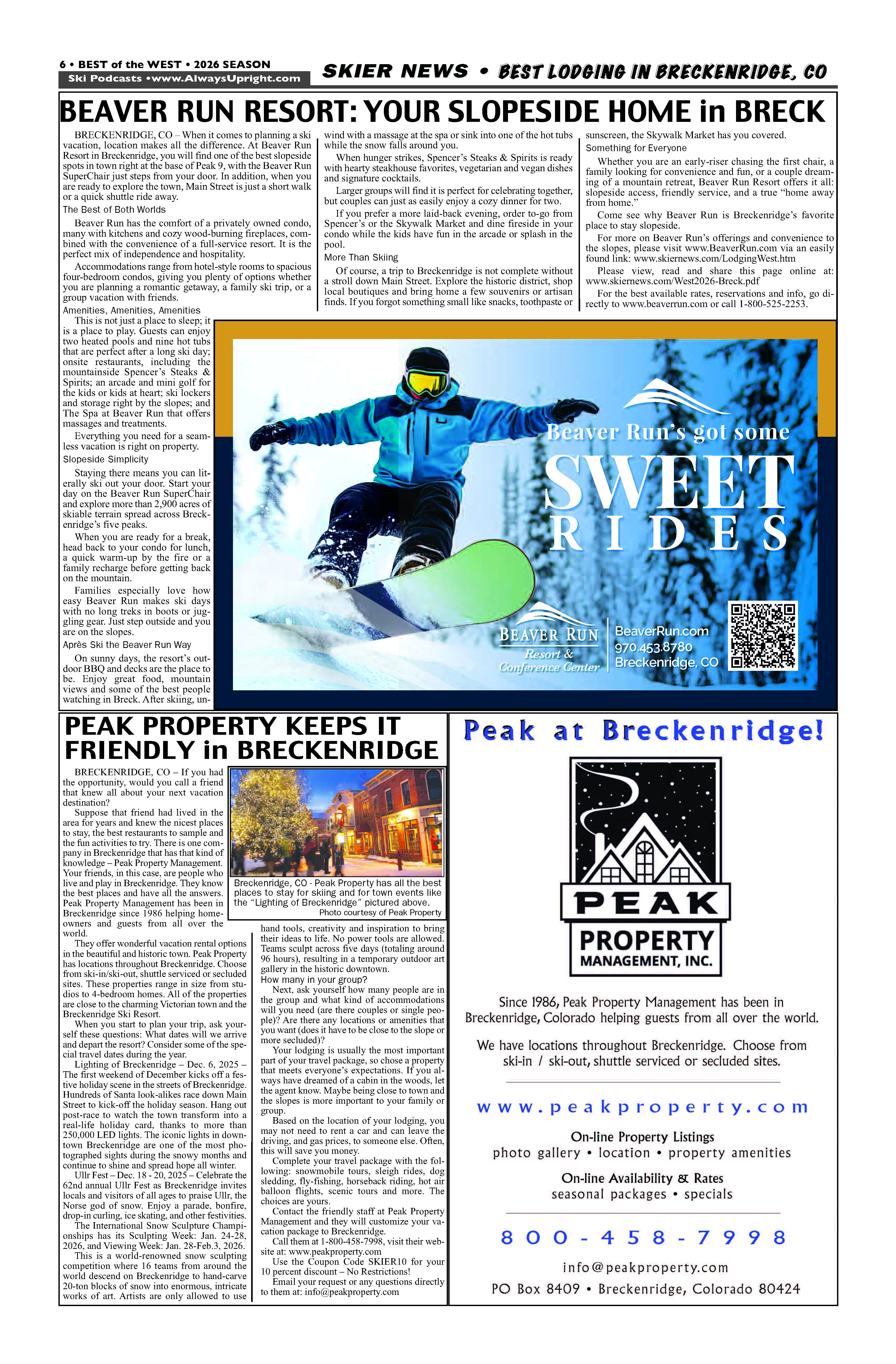 Breck's Finest Lodging